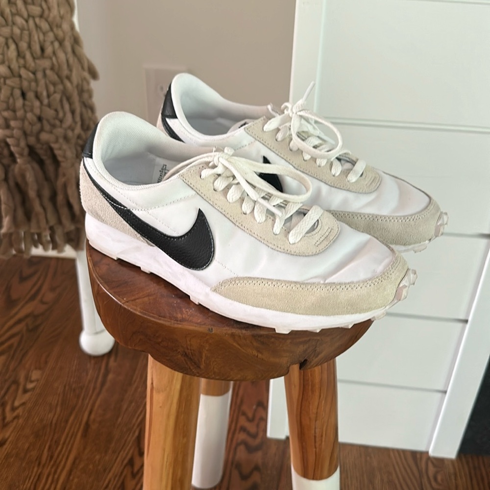 Nike White and Beige Sneakers